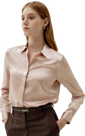 LilySilk Basic Concealed Placket Silk Shirts