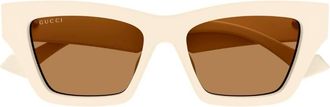 Gucci Brown Cat Eye Ladies Sunglasses GG1753S 035 53