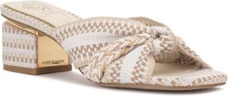 Vince Camuto Atemly Block Heel Sandal in Ivory Multi at Nordstrom, Size 5