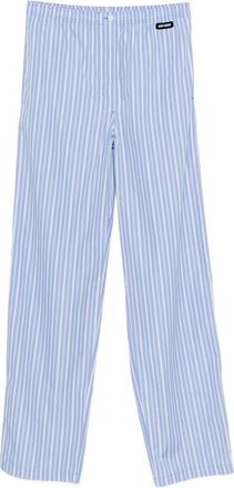 Miu Miu Striped Cotton Trousers