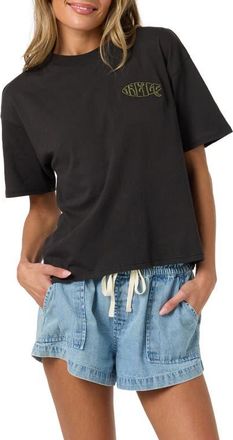 O'Neill Board Embroidered T-shirt in Black at Nordstrom, Size Xx-Large