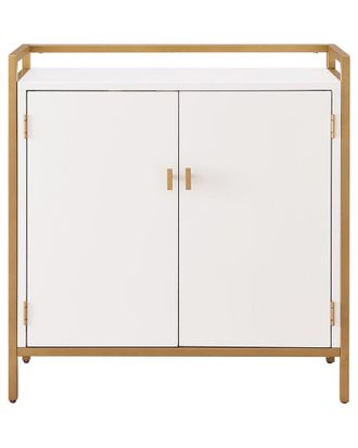 Leick Home Claudette Mixed Metal & Wood Entryway Cabinet