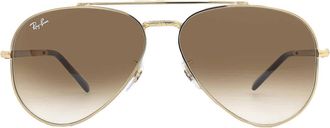 Ray-Ban New Aviator Light Brown Gradient Pilot Unisex Sunglasses RB3625 001/51 58