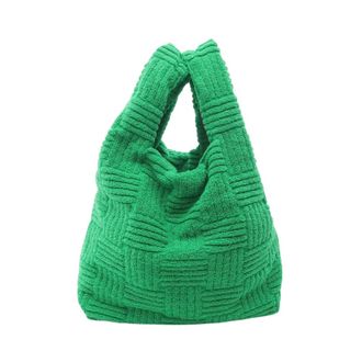 Bottega Veneta Pre-owned Tote Bags, female, Green, Size: ONE SIZE Pre-owned Textured Everyday Tote Bag