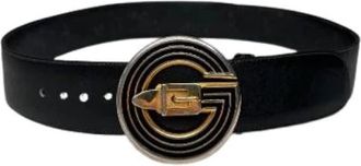 Gucci Pre-owned Leren Riem - unisex - Vintage Accessoires - Zwart - ONE Size - Leer - Vintage