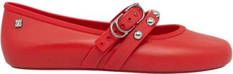 Melissa Soft Ballerina Studs AD - Dames - Ballerinas - Rood - 37 EU - Leer - Schoenen