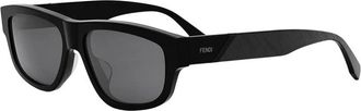 Fendi Grey Geometric Sunglasses FE40157F 01A 57