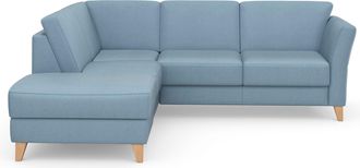 Sit&more Ecksofa »Visby L-Form« Wahlweise mit Bettfunktion und Stauraum, frei im Raum stellbar