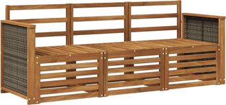 vidaXL Juegos De Sof&aacute;s 3 Uds. Madera De Acacia S&oacute;lida Vidaxl