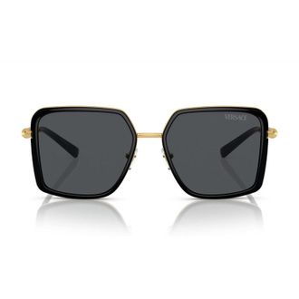 Versace Square Full Rim Sunglasses - Black