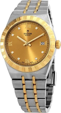 Tudor Royal Automatic Diamond Champagne Dial Unisex Watch M28503-0005