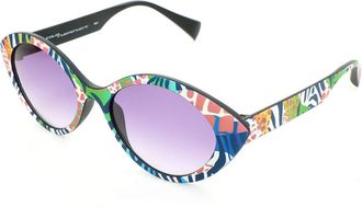 Italia Independent I-I EYEWEAR IS011 SMALL ZFL.018 Womens Sunglasses Blue Size 51