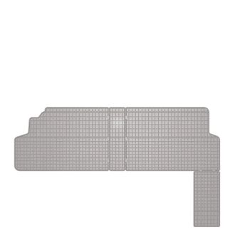 OEM Alfombrillas De Goma Para Coche: Toyota Proace I Furgoneta De Reparto, Segunda Fila (2013-2016) - Color Gris A Juego