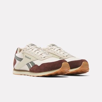 Reebok Classic Sneaker REEBOK CLASSIC REEBOK GLIDE LOW, Damen, Gr. 36,5, classic beige, campus braun, grit gr&uuml;n, Leder, Synthetik, Textil, Schuhe Sneaker