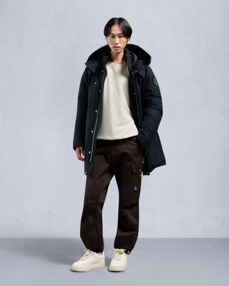 Moose Knuckles Mens Original Shearling Trim Stirling Parka