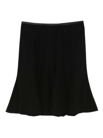 Emporio Armani flared mini skirt - Black