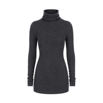 Rick Owens Dames, Truien, Grijs, Maat: M Wol