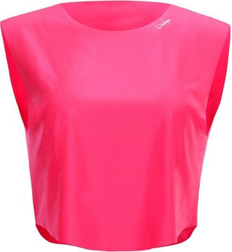 Winshape Crop-Top WINSHAPE AET115, Damen, Gr. XXL, pink (neon pink), 80% Polyester, 20% Elasthan, Rundhals, Tops Crop-Top, Cropped Functional Light