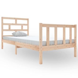 Berkfield Home Bed Frame Solid Wood Pine 90x190 cm Single in Brown
