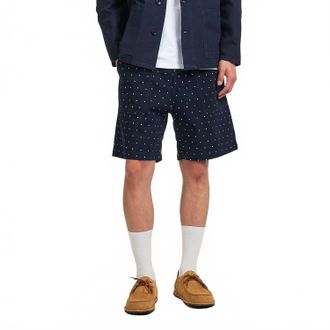 Service Works Chef Drawstring Shorts In Polka Dot Navy