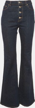 Sonia Rykiel Blue Denim High Waisted Flared Jeans M/waist