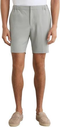 Reiss Deck Flat Front Shorts in Airforce Blue at Nordstrom, Size 34