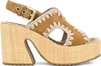 Mou Schoenen, Dames, Bruin, 38 EU, Sandalen met hoge hak