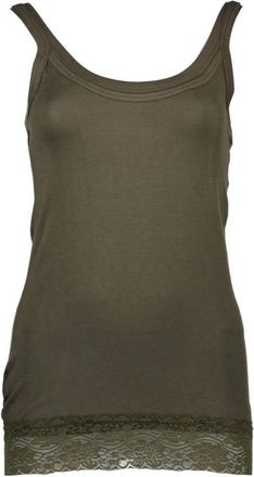 Silvian Heach Cotton Tank - Dames - Tops zonder mouwen - Groen - 2XS - Katoen - Tops