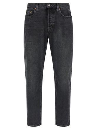 Saint Laurent Black Mid Rise Jeans
