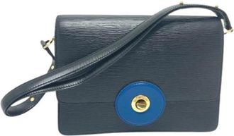Louis Vuitton Tweedehands leren Louis Vuitton tassen - Dames - Vintage Schoudertas - Blauw - ONE Size - Leer - Vintage
