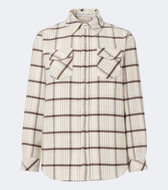 God's True Cashmere Camisa Expedition de cachemir a cuadros