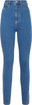 Philipp Plein Dames, Jeans, Blauw, Maat: W26 Katoen