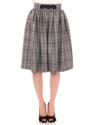 Noem&iacute; Alem&aacute;n Checke Wool Shorts Womens Skirt
