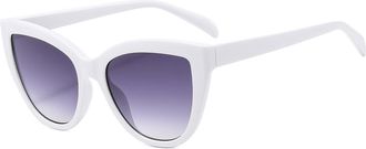 Generic Outdoor Womens Vacation Sunglasses Mens Sports Vacation Commuter Sun Glasses(White)