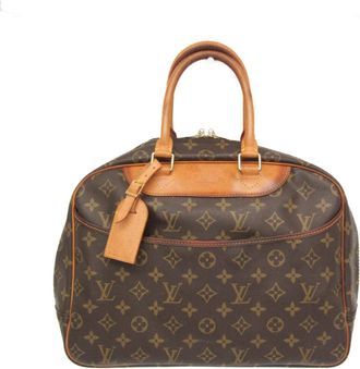 Louis Vuitton Deauville Brown Canvas Handbag (Pre-Owned)