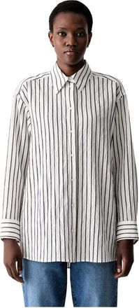 Marc O'Polo Shirts - Dames - Overhemden - Wit - XS - Overhemden