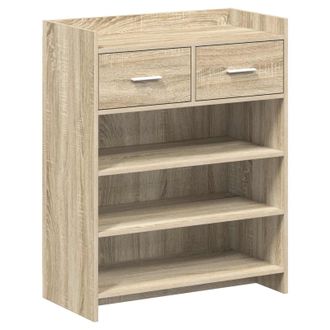 vidaXL Armario Zapatero 73,5 X 36 X 92 Cm Madera De Ingenier&iacute;a Vidaxl