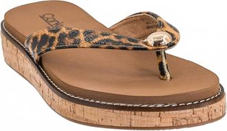 Corkys Footwear Womens Off The Deep End Sandals In Leopard