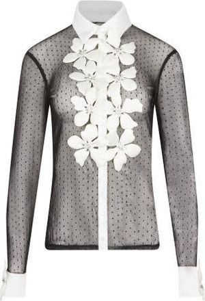 Anne Fontaine Terra Shirt in Black at Nordstrom, Size 36