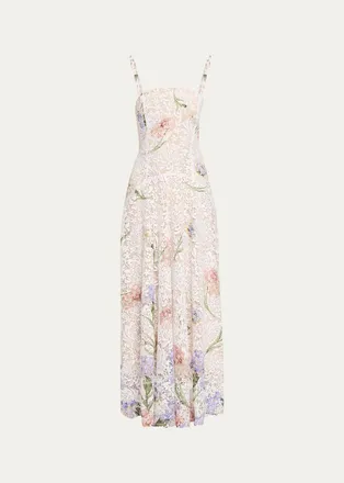 Oscar De La Renta D&eacute;grad&eacute; Iris Guipure Sleeveless Dress