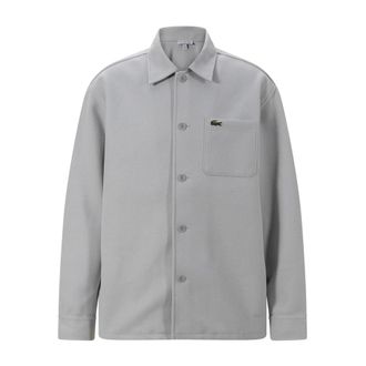 Lacoste Lichte jassen - Heren - Jassen - Grijs - Maat: 2XL Zijde
