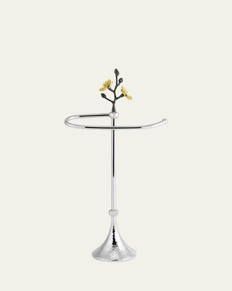 Michael Aram Gold Orchid Fingertip Towel Stand