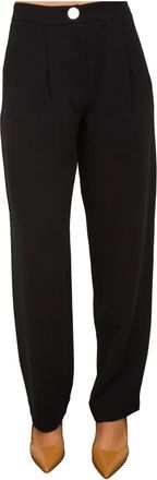 A|X Armani Exchange Zwarte Broek Stijlvol Modieus Trendy - Dames - Wijde Broeken - Zwart - S - Polyester - Broeken