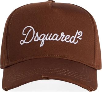 Dsquared2 Cappello da baseball con ricamo - Marrone