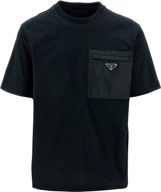 Prada T-shirt with Re-Nylon patch pocket Man S