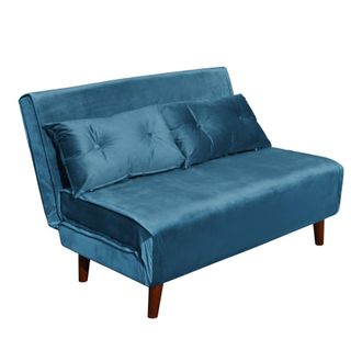 Kosy Koala Double Sofa Bed Sleeper Foldable Portable Pillow Lounge Couch Blue Sofa Bed Living Room Furniture