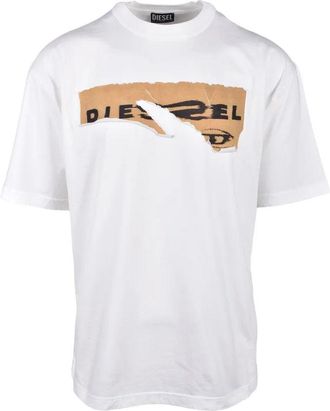 Diesel White Cotton T-shirt