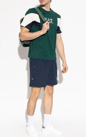 Emporio Armani T-shirt With Logo, Mens, Green