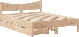 vidaXL Bed Frame with Drawers 120x200 cm Solid Wood Pine Vidaxl