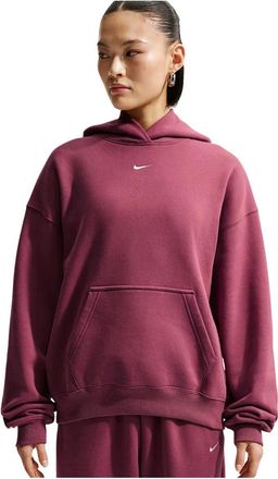 Nike Studio Fleece Pullover Hoodie - Dames - Sport - Roze - Maat: XL Fleece